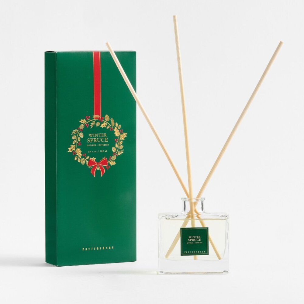 Pottery Barn Winter Spruce Small Diffuser 3.4oz